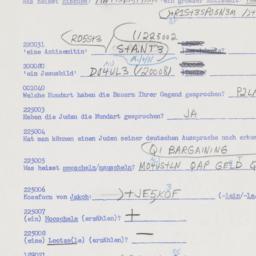Western questionnaire, answ...
