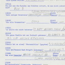 Western questionnaire, answ...
