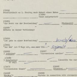 Western questionnaire, answ...