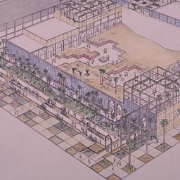 Aerial perspective drawing.