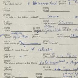 Western questionnaire, answ...