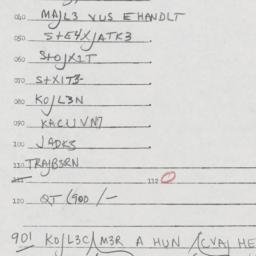 Eastern questionnaire, answ...