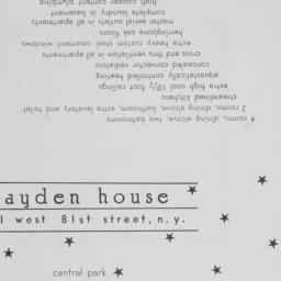 Hayden House, 11 W. 81 Street