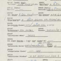 Western questionnaire, answ...