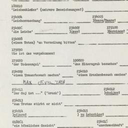 Western questionnaire, answ...