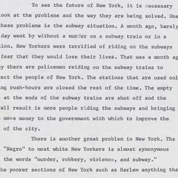 New York's Future as I ...