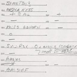 Eastern questionnaire, answ...