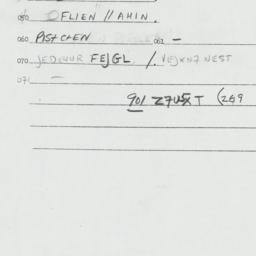 Eastern questionnaire, answ...