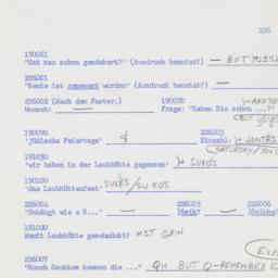 Western questionnaire, answ...