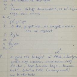 Eastern questionnaire, blue...