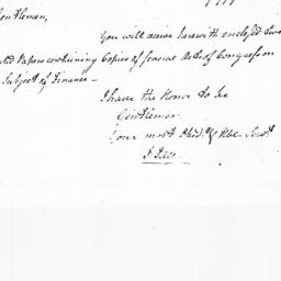 [Document, 1779 January 22]