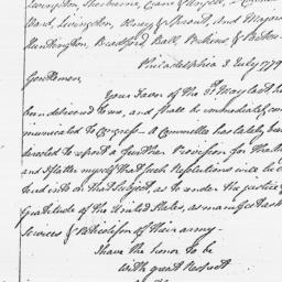 [Document, 1779 July 03]