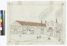 Drawing Of A Commercial Street