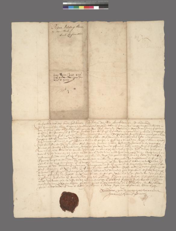 Document pertaining to a plot of land