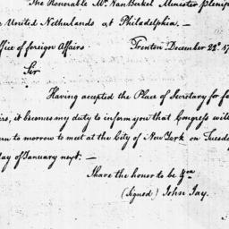 Document, 1784 December 22