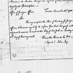 [Document, 1784 December 22]