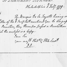 [Document, 1779 February 05]