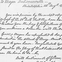 Document, 1779 August 26