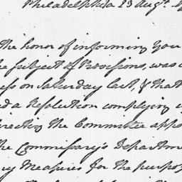 Document, 1779 August 23