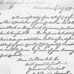[Document, 1779 July 27]