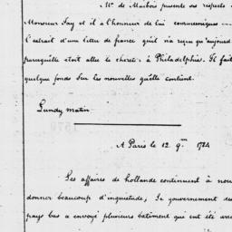 [Document, 1785 January 31]