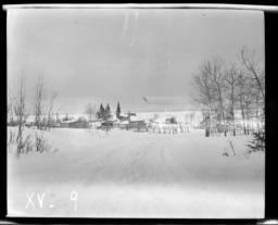Landscape with Village, Nett Lake, Minnesota