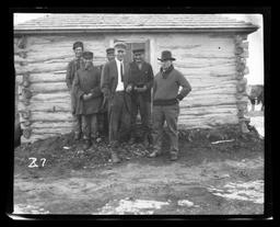 Group at Gilbert Memorial Congregational Church, Rosebud Reservation, South Dakota