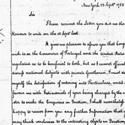 [Document, 1785 September 23]