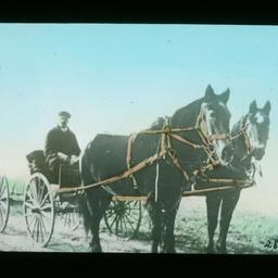 Man on a Carriage Pulled by...