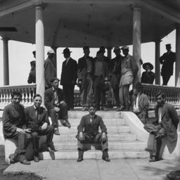 Large Group of Men Posing i...