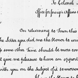 [Document, 1786 April 19]