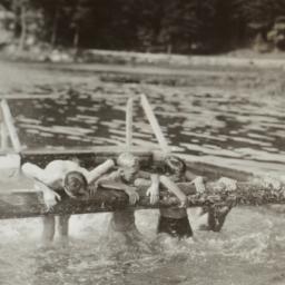 Boys Running in Water