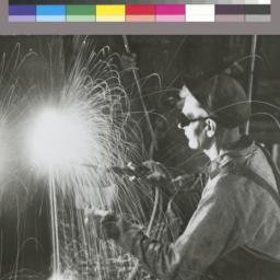 Photograph of welder, Empir...