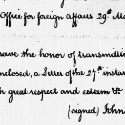 [Document, 1788 May 29]