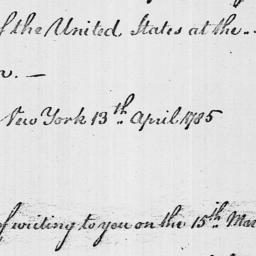 Document, 1785 April 13