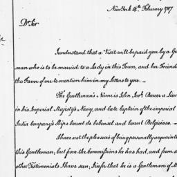 [Document, 1787 February 14]