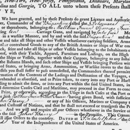 Document, 1779 February 15