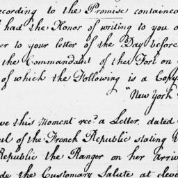 Document, 1796 November 25