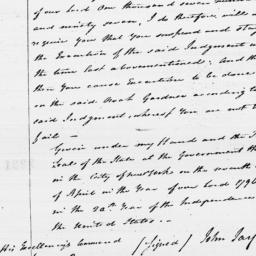 [Document, 1796 April 07]