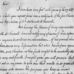 [Document, 1798 November 07]