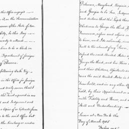Document, 1785 March 1-Marc...