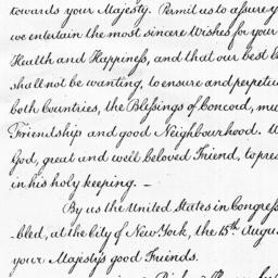 [Document, 1785 August 15]