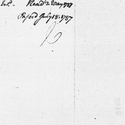 [Document, 1787 May 01]