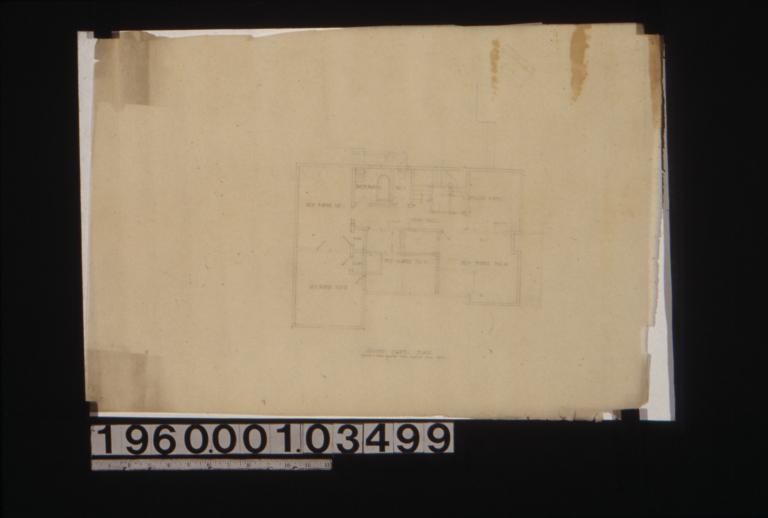 Second floor plan\, unidentified sketch