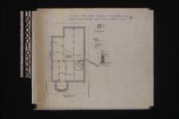 Foundation plan; section thro' porch rail\, detail of piers\, section thro' wall : No. 1.