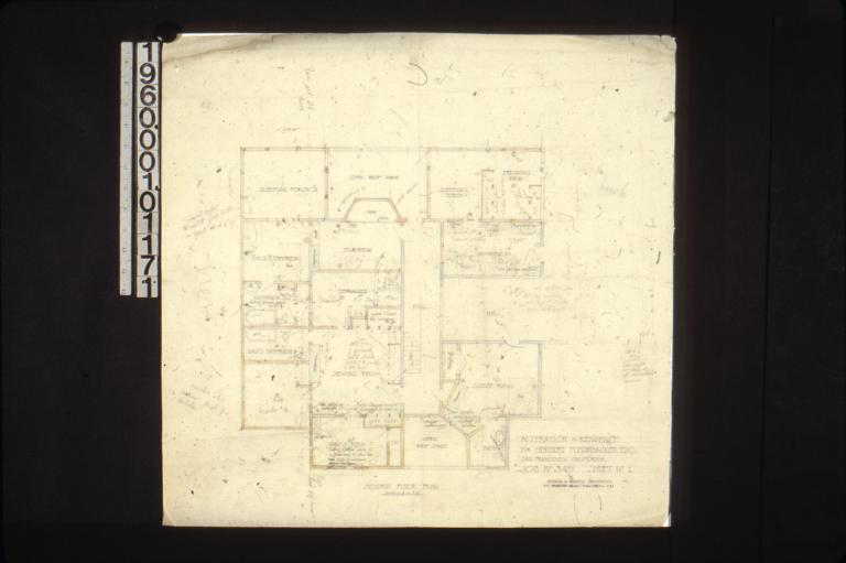 Second floor plan : Sheet no. 1.