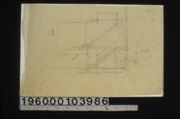 Section thru rear stairs.