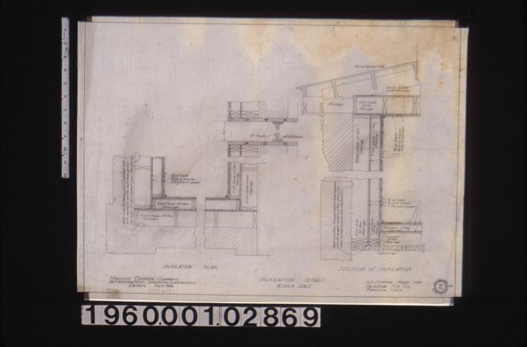 Insulation details -- plan\, section " 2 /