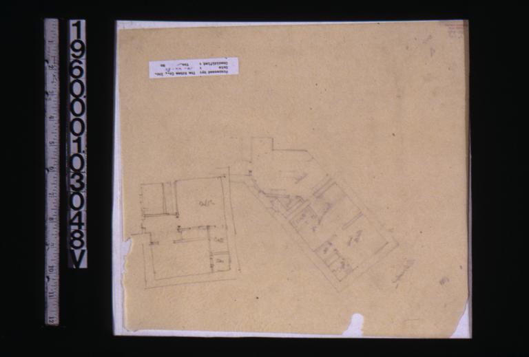 Rough sketch of partial floor plan