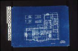 Second floor plan; west elev. of room no. 5\, north elev. of rom no. 4\, front and side elevations of mantel in room no. 3 and mantel in room no. 1 : Sheet no. 3.